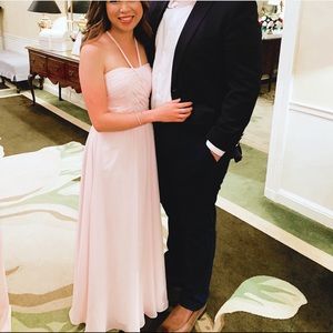 Azazie Felicity Blushing Pink Bridesmaid Dress 0